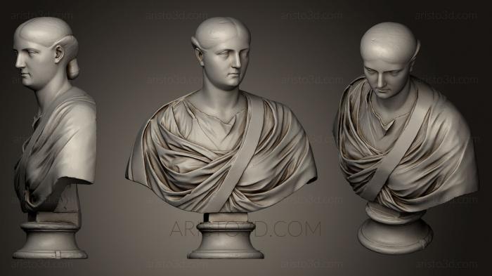 Busts and heads antique and historical (BUSTA_0532) 3D model for CNC machine